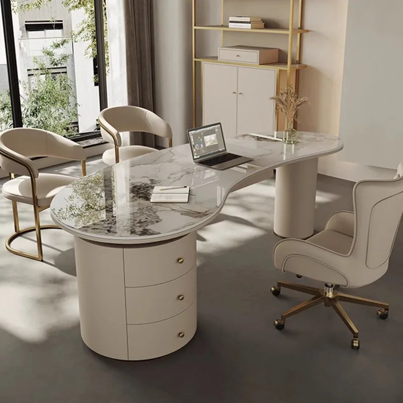 Motion Desk Table Office Desks Computer Offices Furniture White Room Tables Work Auxiliary Home Bureaux Modern Economic 0726LSY