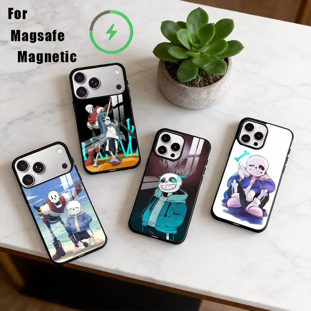 

Game Undertale Phone Case For iPhone17,16,15,14,13,12,11 Plus,Pro Magnetic For Magsafe Wireless Charging