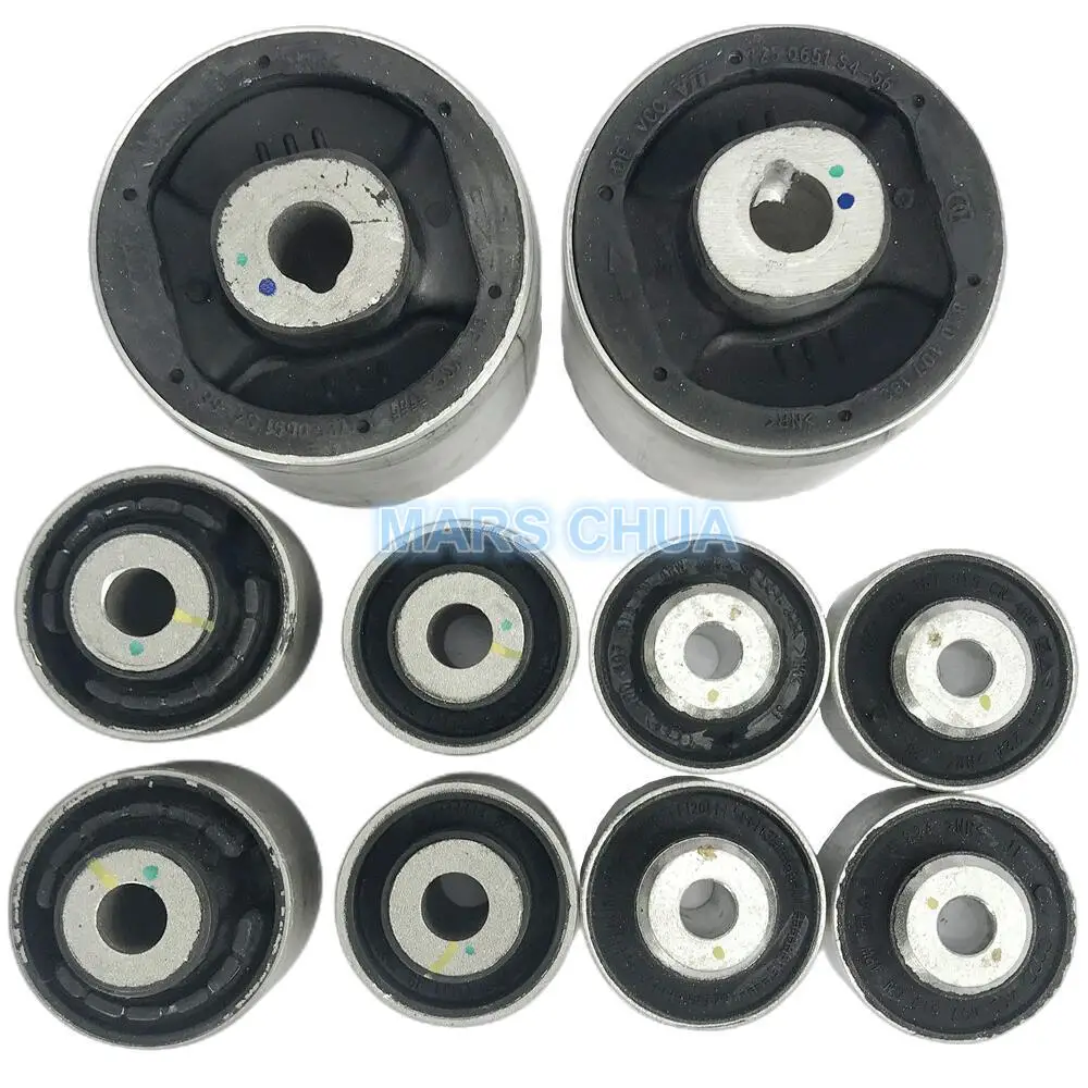 10PCS 4H0407515 8K0 4G0407515 8K0407183F 4E0407181B 4G0407182 for Audi Q5 Front Upper and Lower Control Arm Bushings Kit