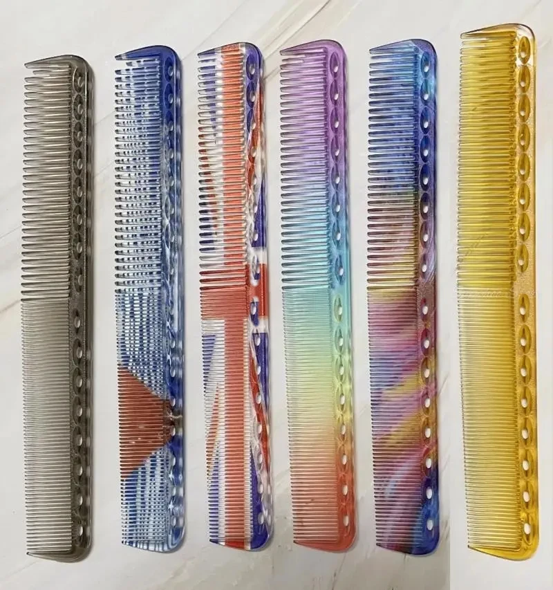 1 stück 339 Friseur Haarschneidekamm Professionelle Salon Stylist Werkzeuge Japanischen 18 cm Harz Barber's Kamm Mehrere Farben – Detail 1