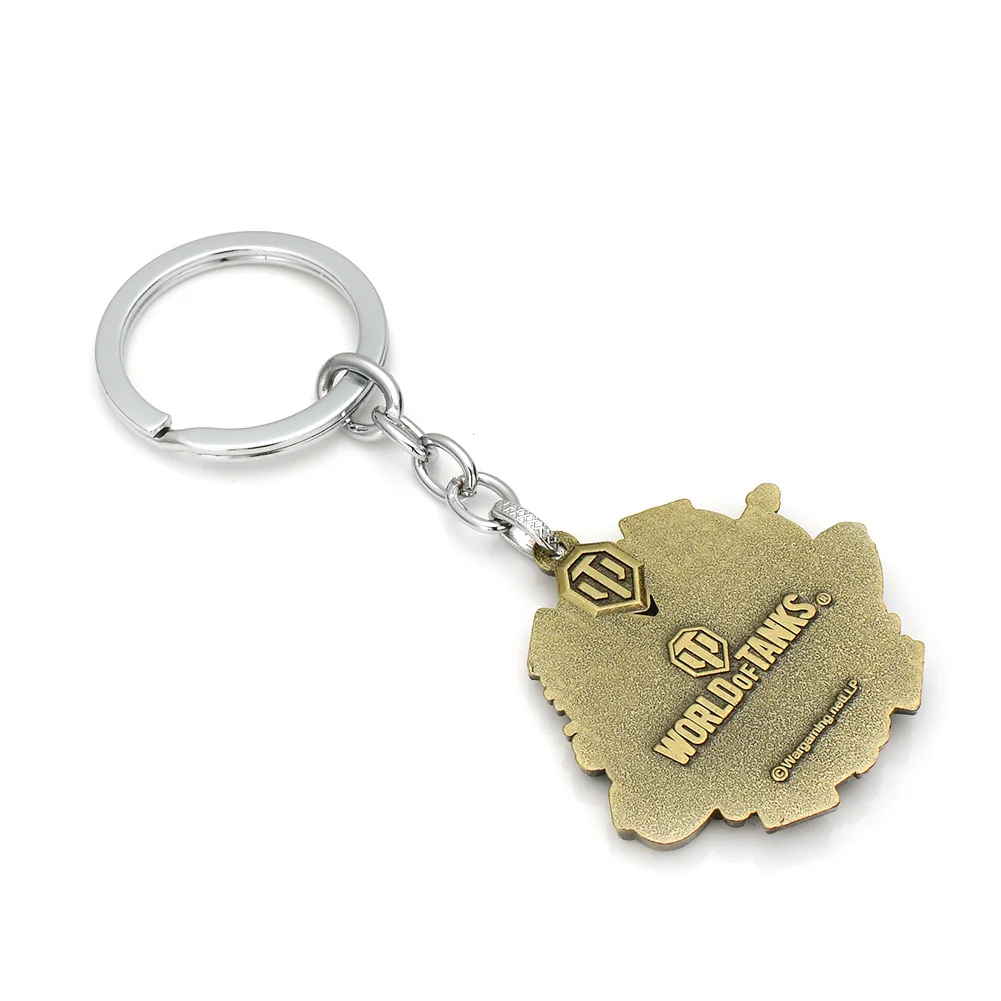 world of tanks keychain Ragland medal round coin Pendent Keyring key chain ring holder for car Fans souvenirs image 2