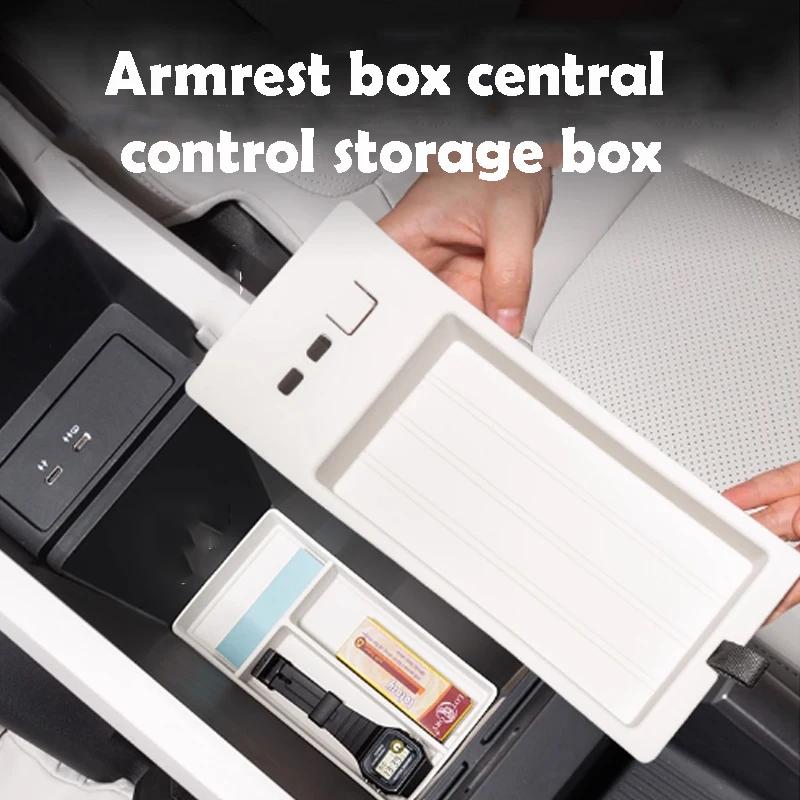 

For Chery ICAR V23 ICAUR V23 2025 2026 Silicone Armrest Box Storage Box Interior Modification Accessories Supplies