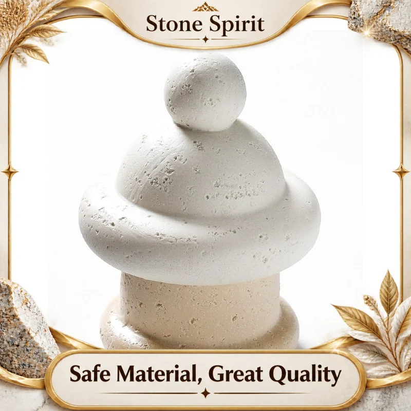 Luxury Travertine Style Toothpick Holder, 2-in-1 Resin Organizer for Cotton Swabs & Floss,Elegant Bathroom Kitchen Desktop Decor