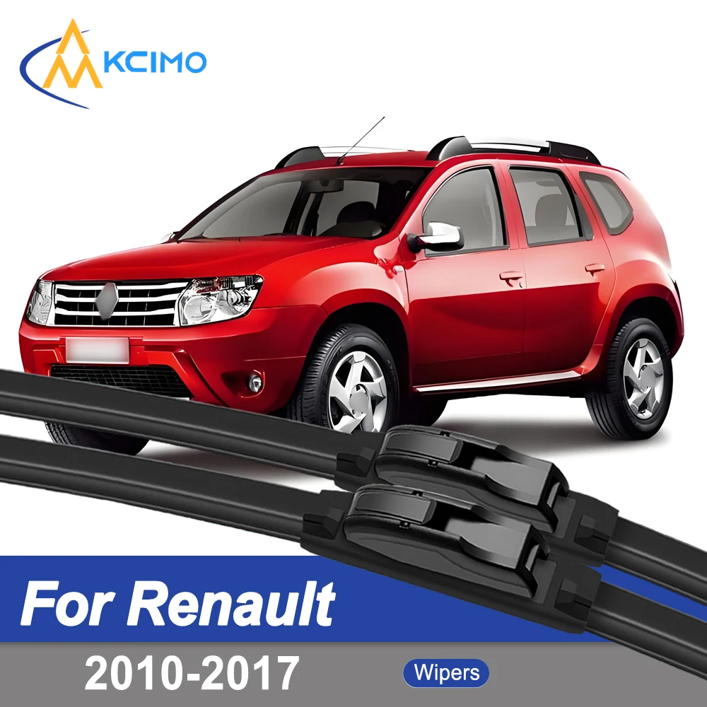 

Premium Rubber Durable Silent Windshield Wiper Blades 2pcs for Renault Duster 2010-2017 Dacia Duster Front Wiper Blades Set