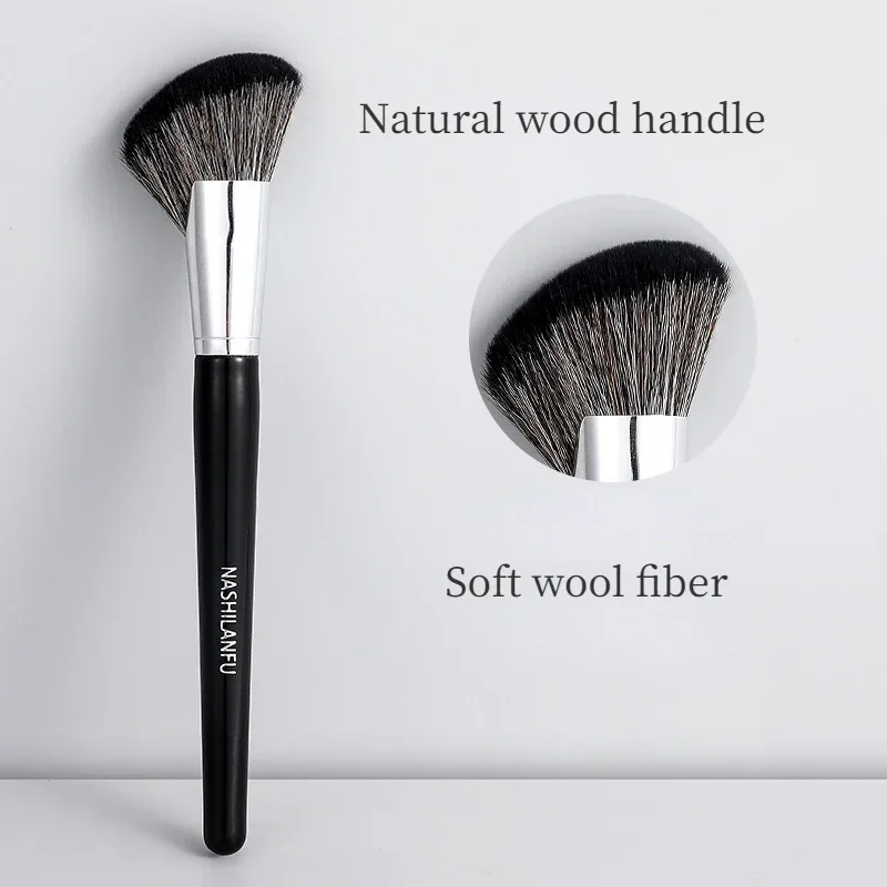 Professional Contour Brush Professional Face Blush Highlight Bronzer Contour Powder Brush Soft Synthetic Hair Sculpting Brushes