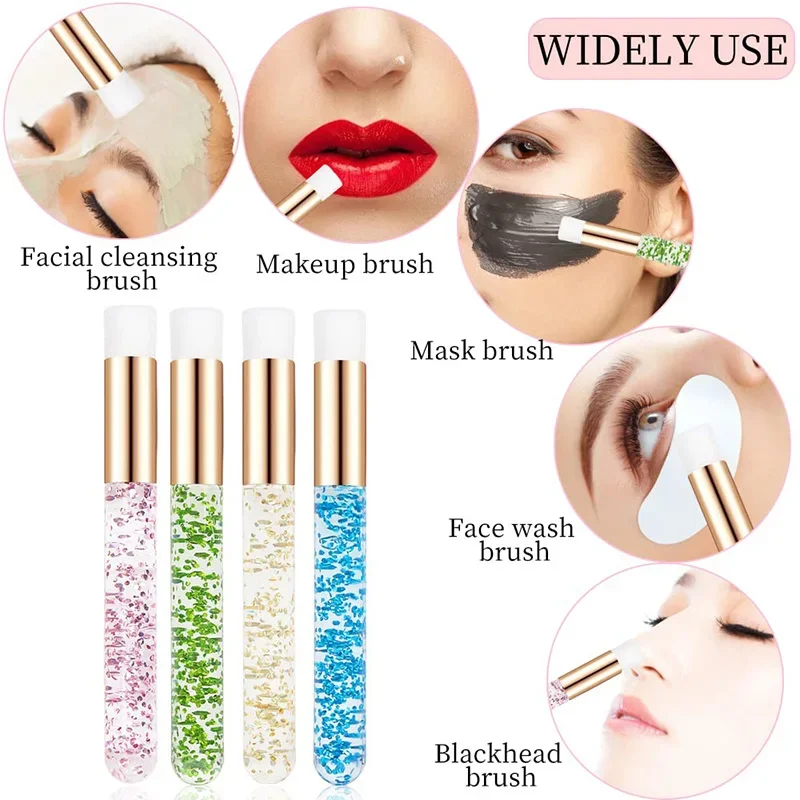 30/50/100pcs  Glitter Lash Shampoo Brushes Nose Pore Cleansing Makeup Tools Eyelash Cleaning Brushes for Eyelash Extensions