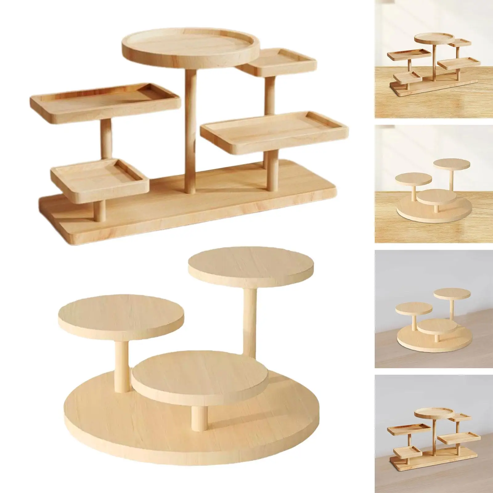 Tiered Tray Holder Multi Layer Display Rack. Collectibles Display .Counter Top Display Shelf Cake Stand .for Home Restaurant