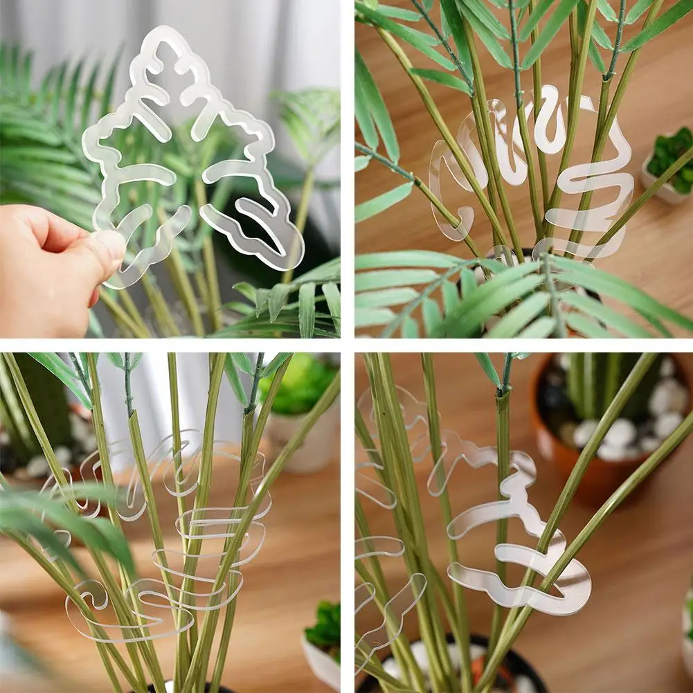 

Flower Leaf Retaining Clip Flower Leaf Retaining Clip Turtle Stem Clamp,Reusable Holder Support Shell Clear Plant Bamboo Pl P6X3