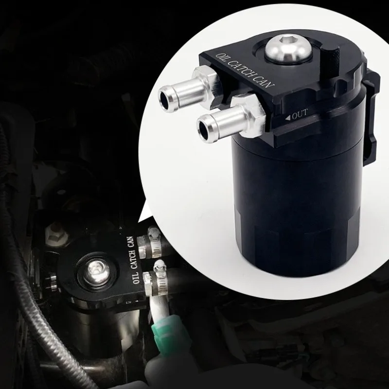 

Universal 300ML Oil Catch Can Kit Aluminum Alloy Engine Air Oil Separator Tank Reservoir Automobiles Modification Accessories