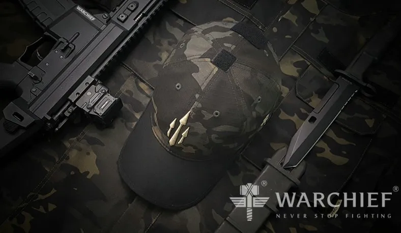 Warchief Tactical Operator Cap 2.0 per uomo cappello da Baseball conforme a NIR MC Multi Camo WF003