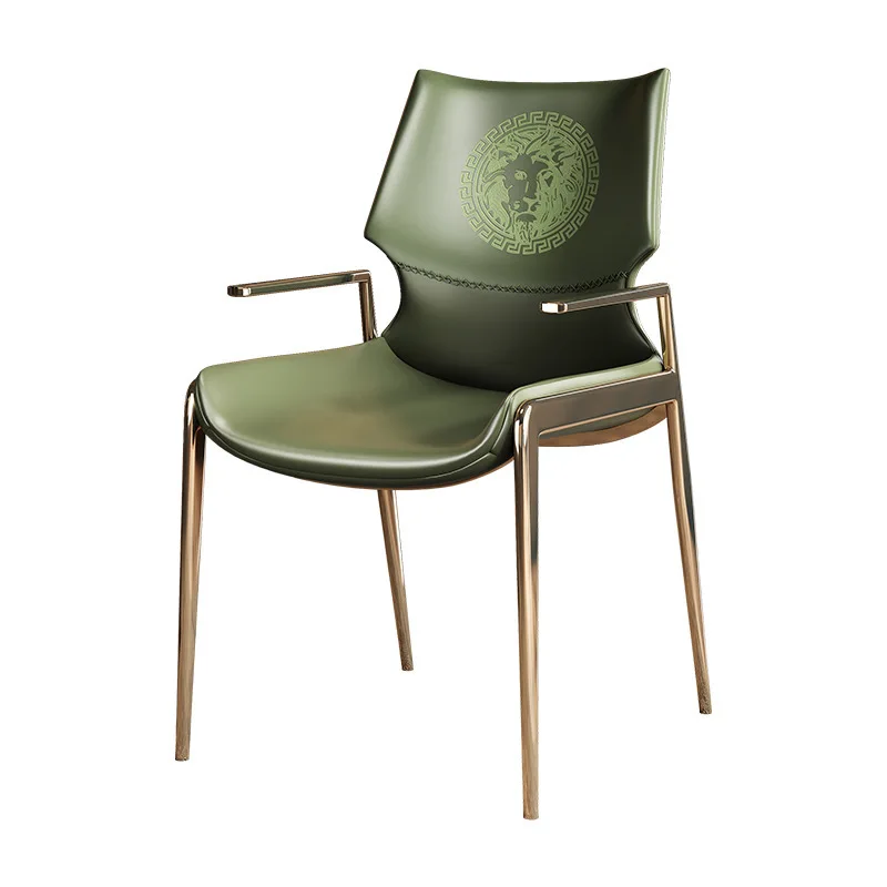

Italian light luxury dining chair home simple and modern