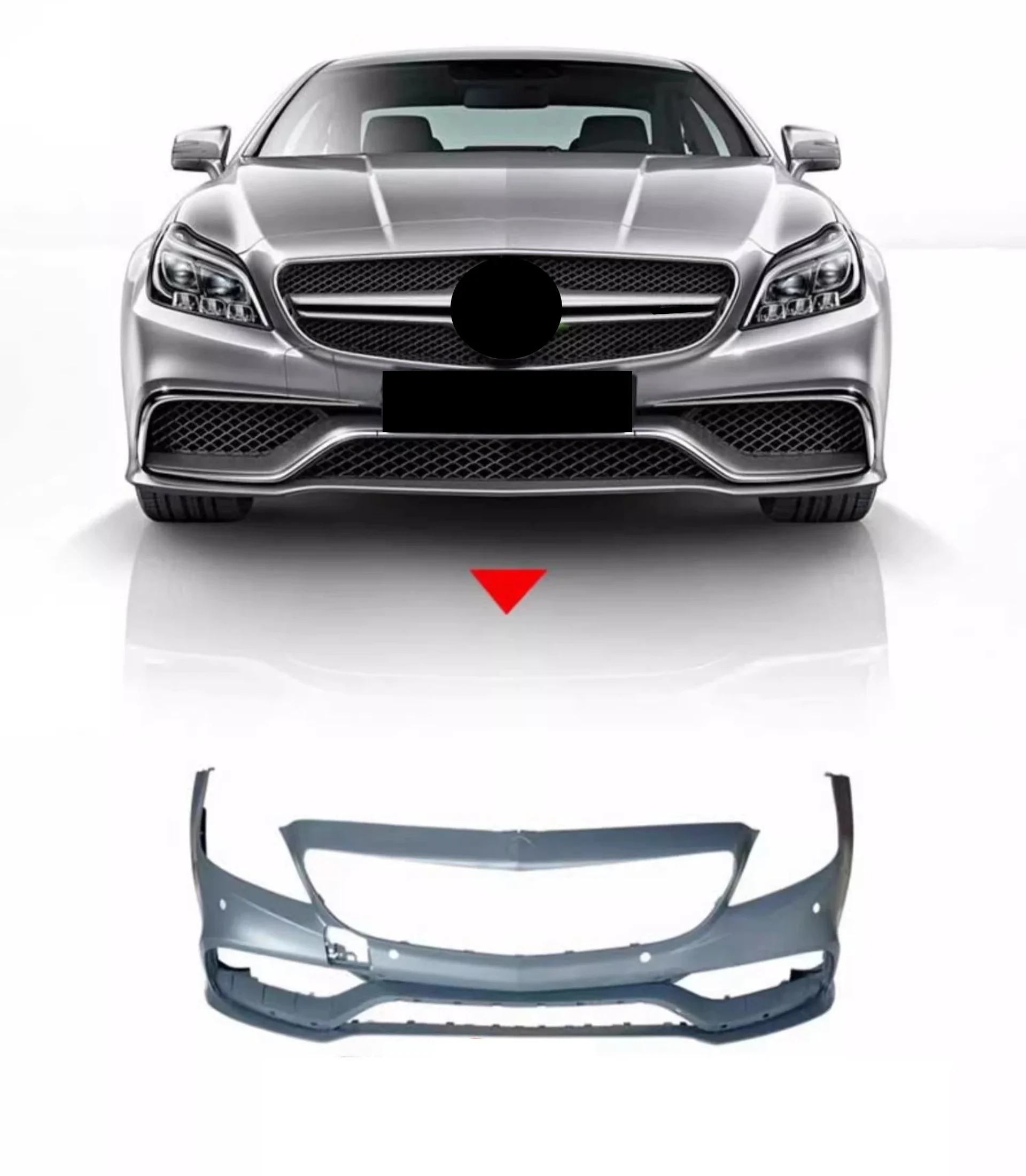 Front Rear Bumper Assembly Grille Tail Wing for Mercedes Benz CLS300 260 350 11-17 Upgraded CLS63 Body Kit Auto Accessories