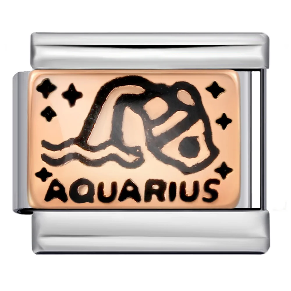 GEMOSA 2025 جديد النساء الرجال فريد 12 كوكبة الإيطالية دلايات الروابط صالح 9 مللي متر سوار الفولاذ المقاوم للصدأ DIY بها بنفسك صنع المجوهرات #4