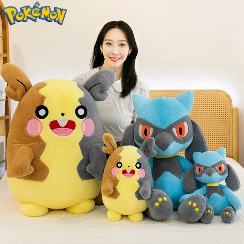 40/60/80 CENTIMETRI di Grandi Dimensioni Pokemon Peluche Morpeko Lucario Peluche Cartoon Anime Kawaii Farcito Confortevole Bambola Morbida regalo per bambini
