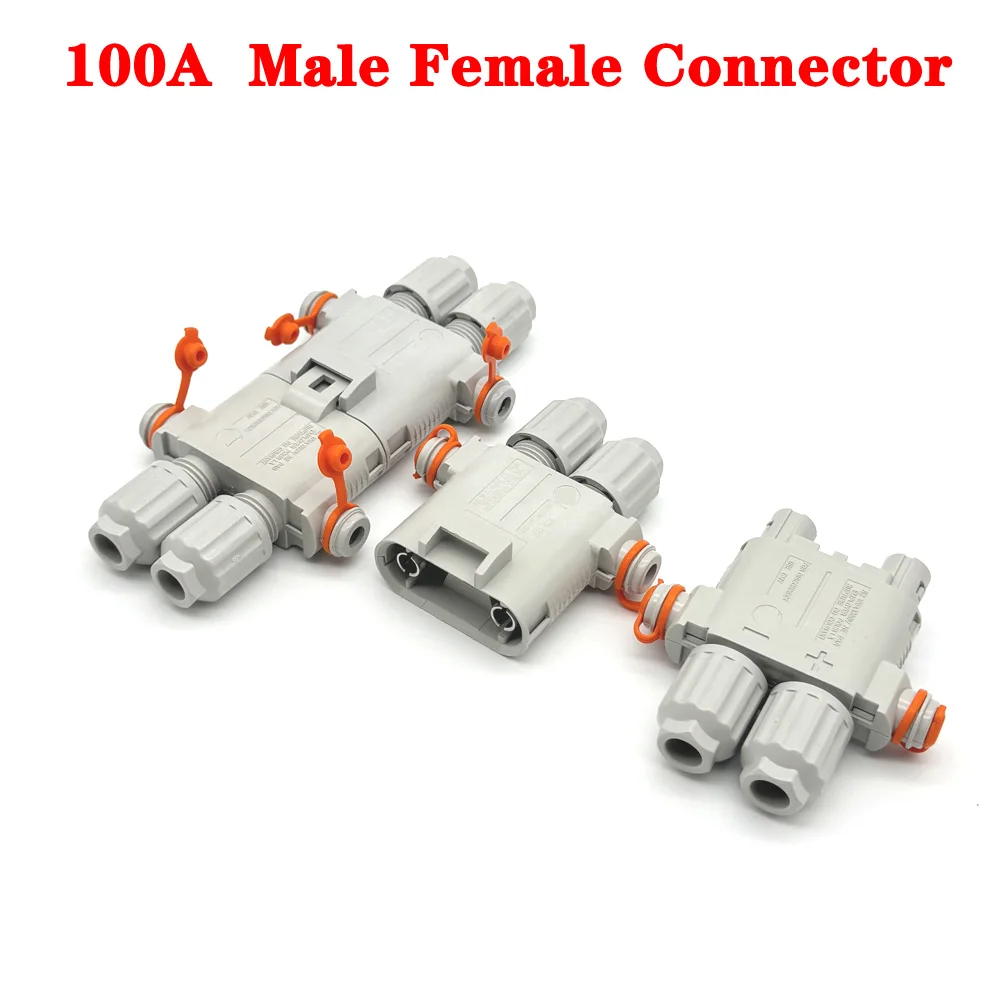 

100A Waterproof Parking Air Conditioning Plug High-power on-board Generator Power Connector Truck Male Female Charging Head