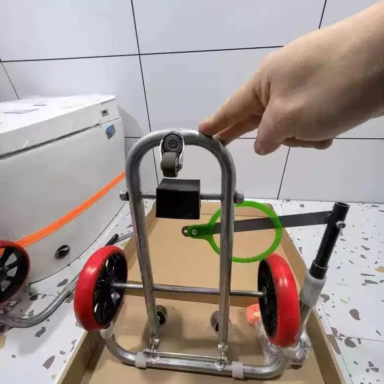 Toilet  Auxiliary Installation Artifact, Positioning and Moving, Folding Portable Labor-saving Trolley, Easy Installation