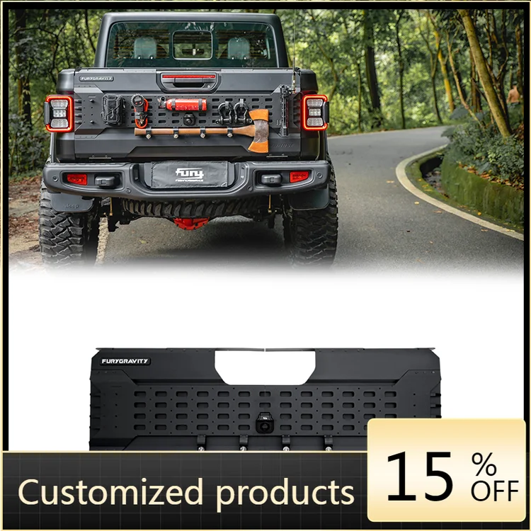 

Professional customizationFURY 2020+ Accessories Offroad Aluminum MULTIFUNCTIONAL TAILGATE EXPANSION PANEL for Gladiator JT