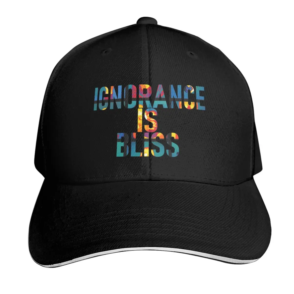 Casquette de baseball « Ignorance is Bliss », nouveauté, chapeau de fête en mousse, chapeau de soleil pour enfants, casquettes à visière thermique pour femmes et hommes