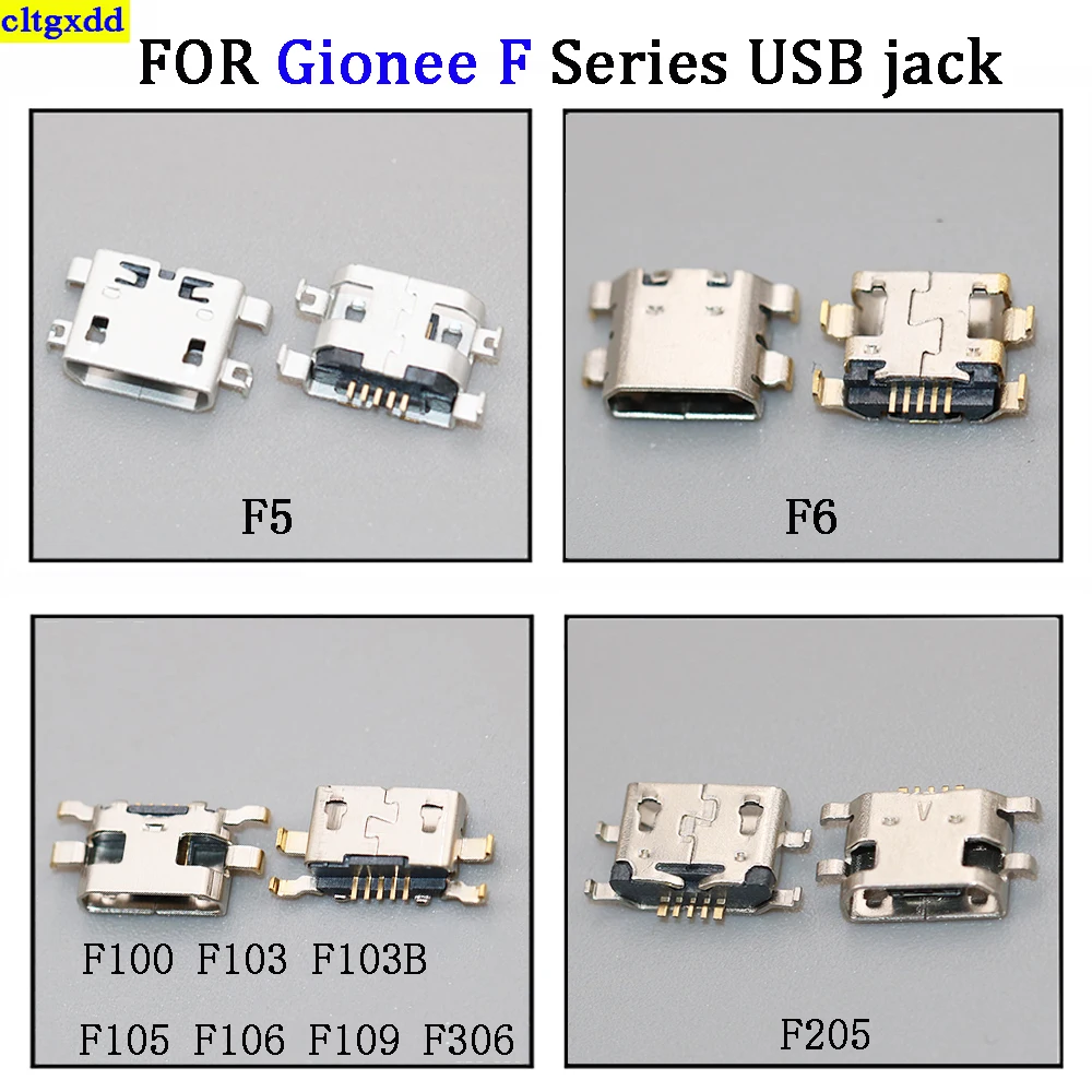 Cltgxdd 5 шт. подходит для Gionee F100/F103/F306/F105/F106/F109/F5/F6/F205 Micro USB зарядный интерфейс