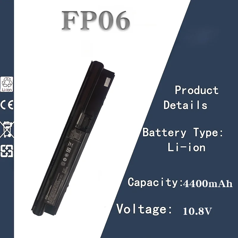 

4400mAh High Capacity 10.8V Notebook Battery for HP FP06 | Fits ProBook 440/445/450/455 G1 & HSTNN-IB4J Models