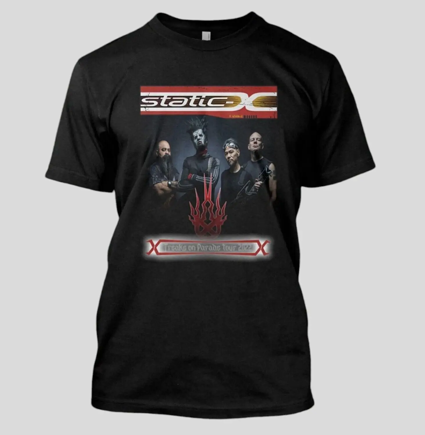 Static X Freaks On Parade With Band Photo 3XL T Shirt New Korn Orgy Adema SOAD