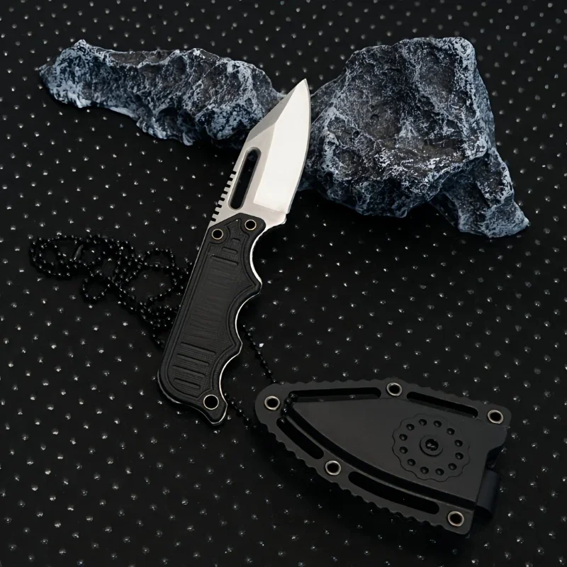 Mini Biker Party Hand stabbing necklace knife 5Cr15MoV steel blade outdoor tactical hunting camping survival EDC pocket knife