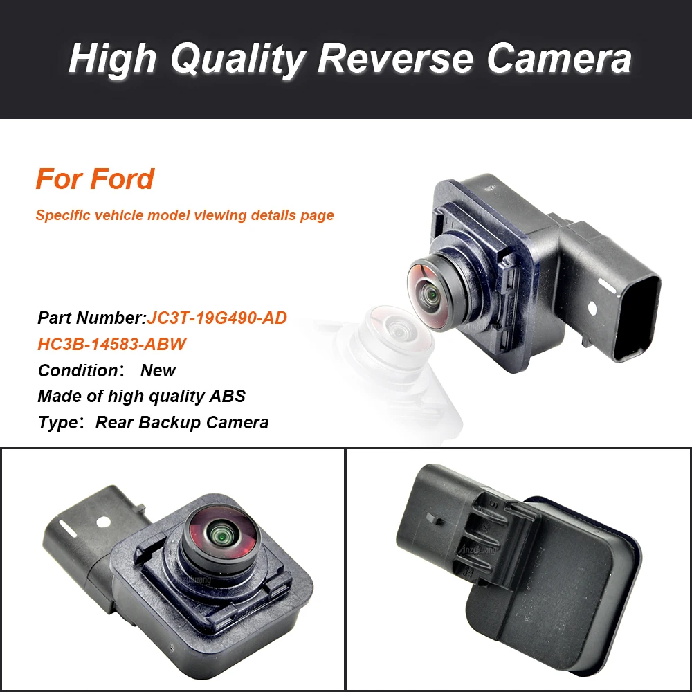 For Ford Super Duty 2017-2022 New Tailgate Rear View Backup Camera JC3T19G490AD JC3T-19G490-AD