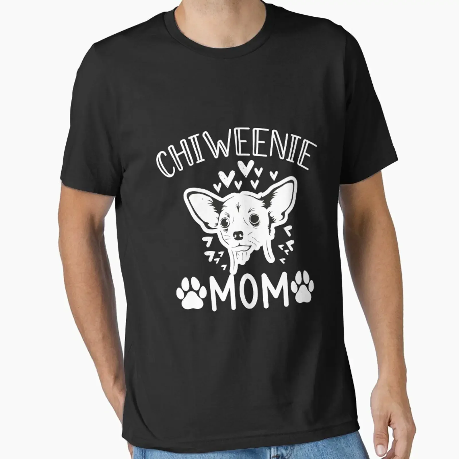 Chiweenie Mom Chihuahua Cute Dog Essential T Shirt vintage Washed Stretched Unisex Breathable Casual designer clothes Stylish