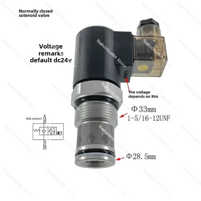 Applicable to Hydraulic valve V8068 hydraulic solenoid directional valve DHF16-220 normally closed pressure retaining valve