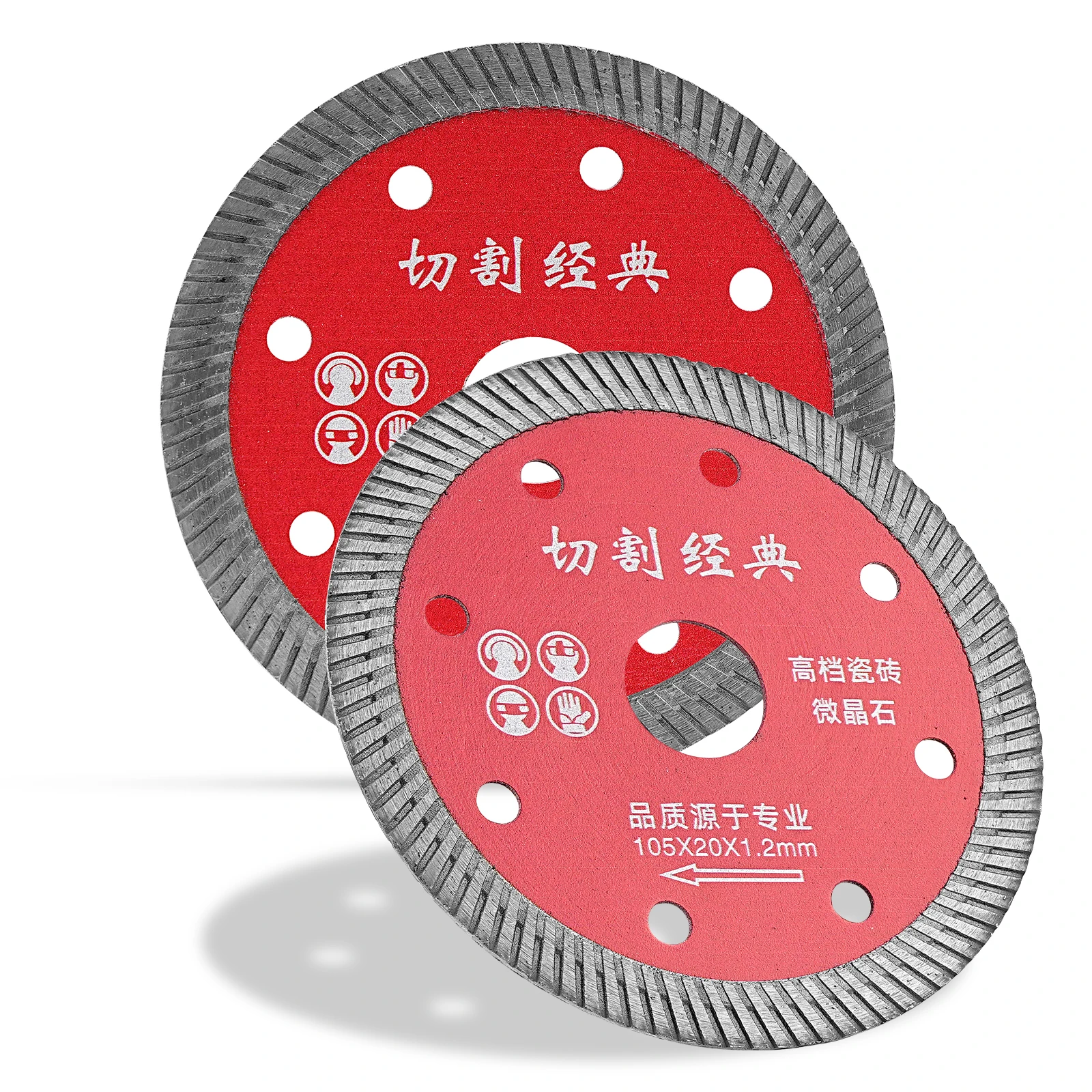 

SI FANG 105mm Turbo Diamond Saw Blade Disc for Cutting Porcelain Tile Ceramic Granite Marble Angle Grinder Diamond Cutting Blade