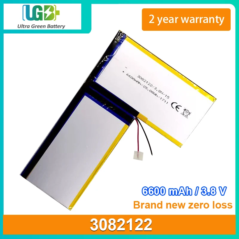 

UGB New Battery For JJY 3082122 Tablet battery 2 lines 6600mAh 3.8V 25.08Wh