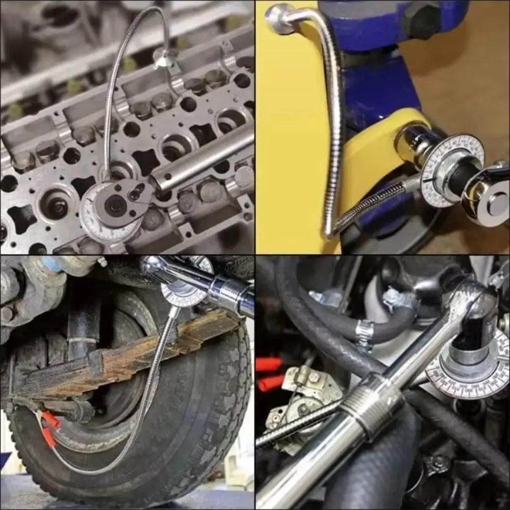 

Clip Set 1/2" Drive Torque Angle Gauge Digital 360° Angle Torque Wrench Precision Adjustable Gauge Wrench Set Car Repair