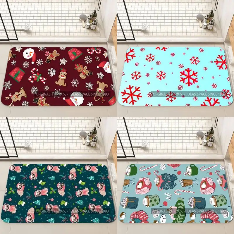 

Christmas-Themed Digital Pattern Living Room Decoration Home Sofa Non-Slip Carpet Study Bedroom Tatami Children'S Soft Floor Mat