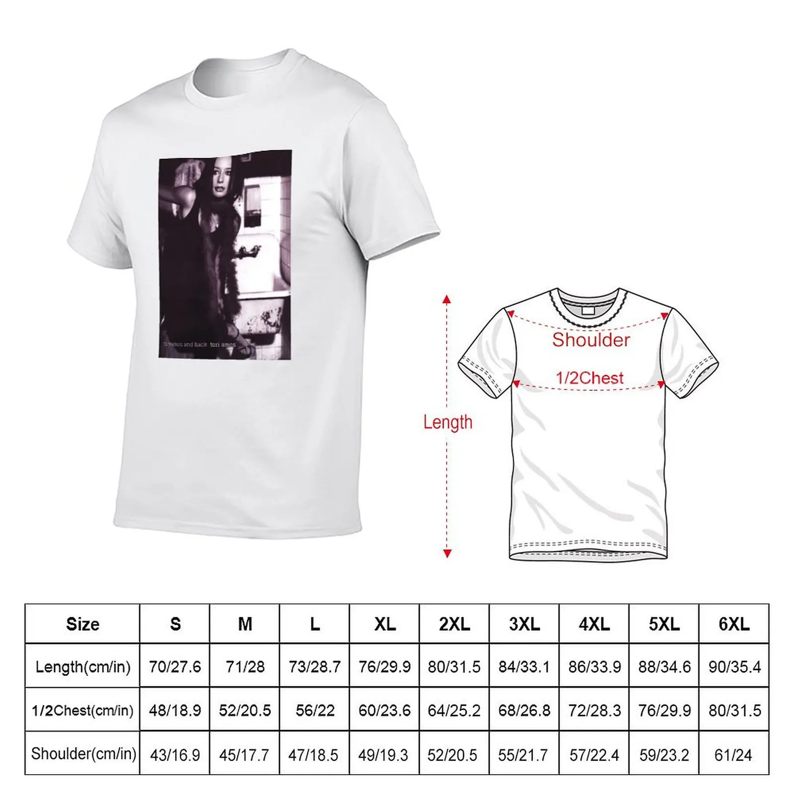 Tori Amos To Venus And Back Album Promo Art Cover T-Shirt Large Size Soft Cotton T-Shirt