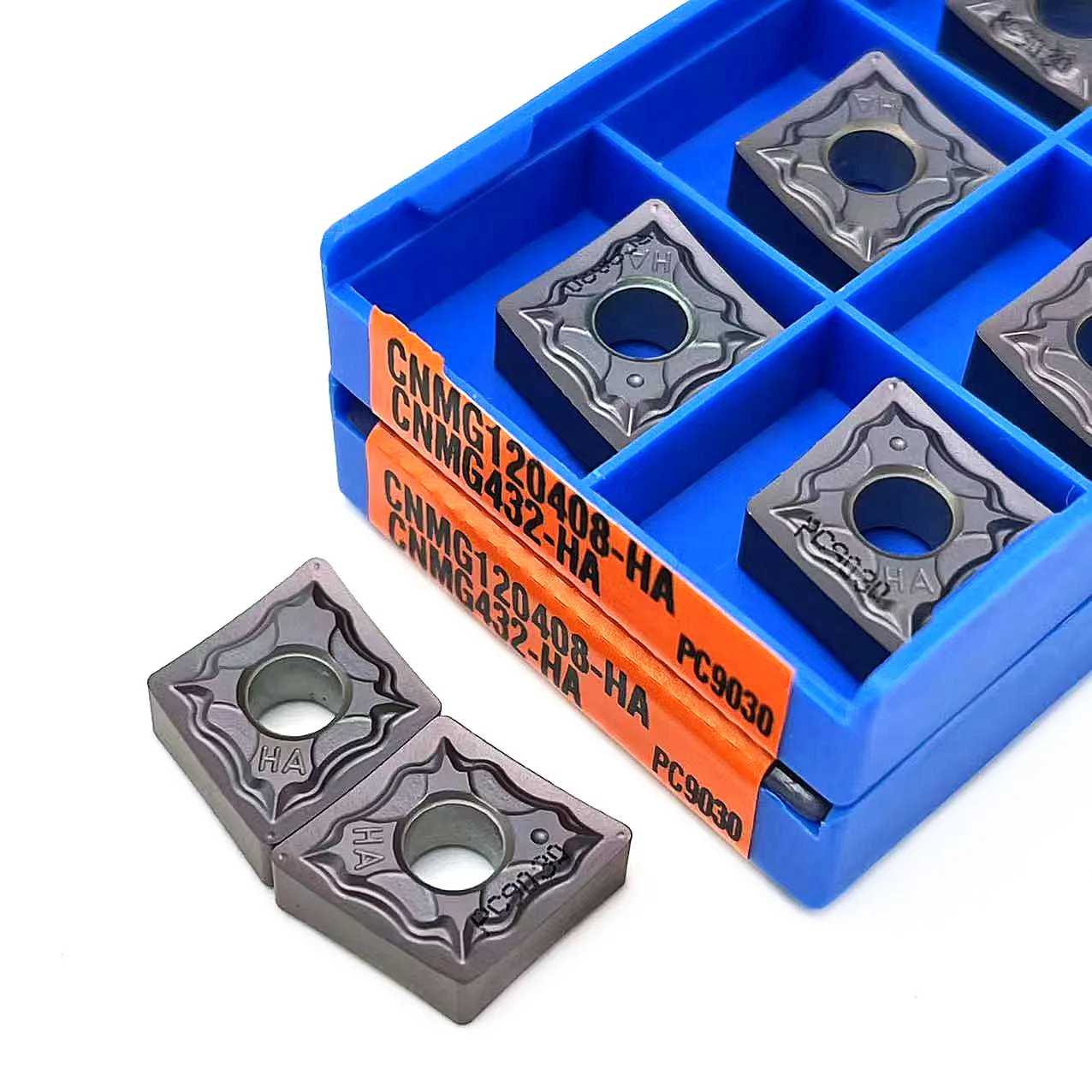 เครื่องกลึงโลหะ CNMG120404ฮา PC9030ใบมีดเพชร cnmg 120408เครื่องมือกลึงสแตนเลสเครื่องมือกลึงภายนอกคุณภาพสูง