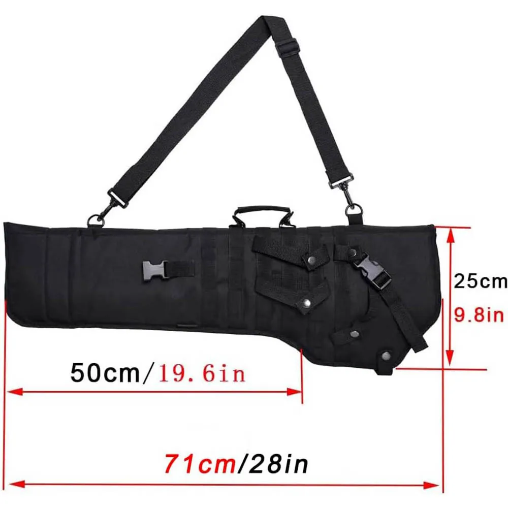 Mochila táctica de hombro para escopeta, bolsa de almacenamiento de Rifle, funda de pistola Molle para acampar al aire libre y caza