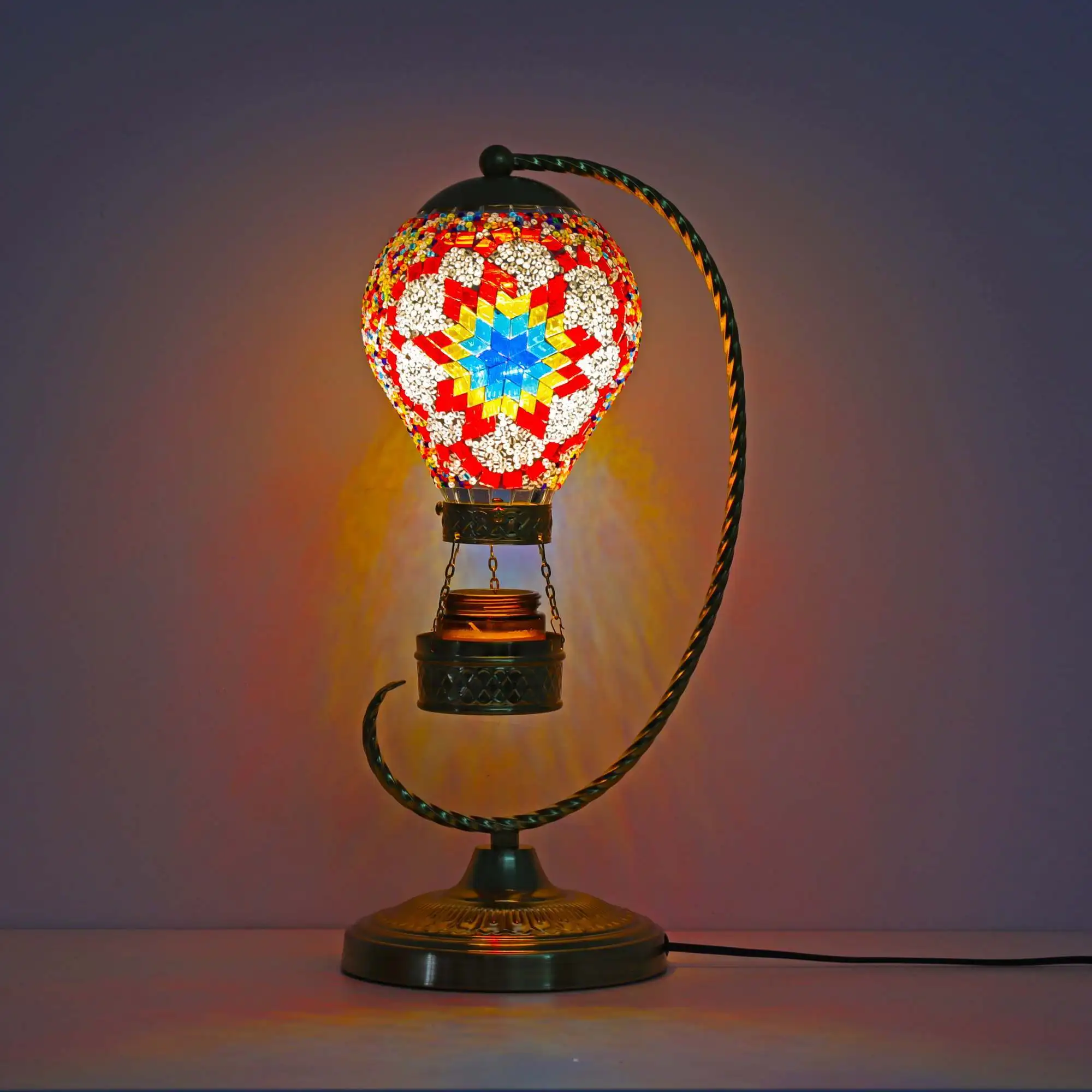 

Türkiye экзотический воздушный шар настольная лампа ручная роспись ремесло спальня чайный домик декоративная лампа