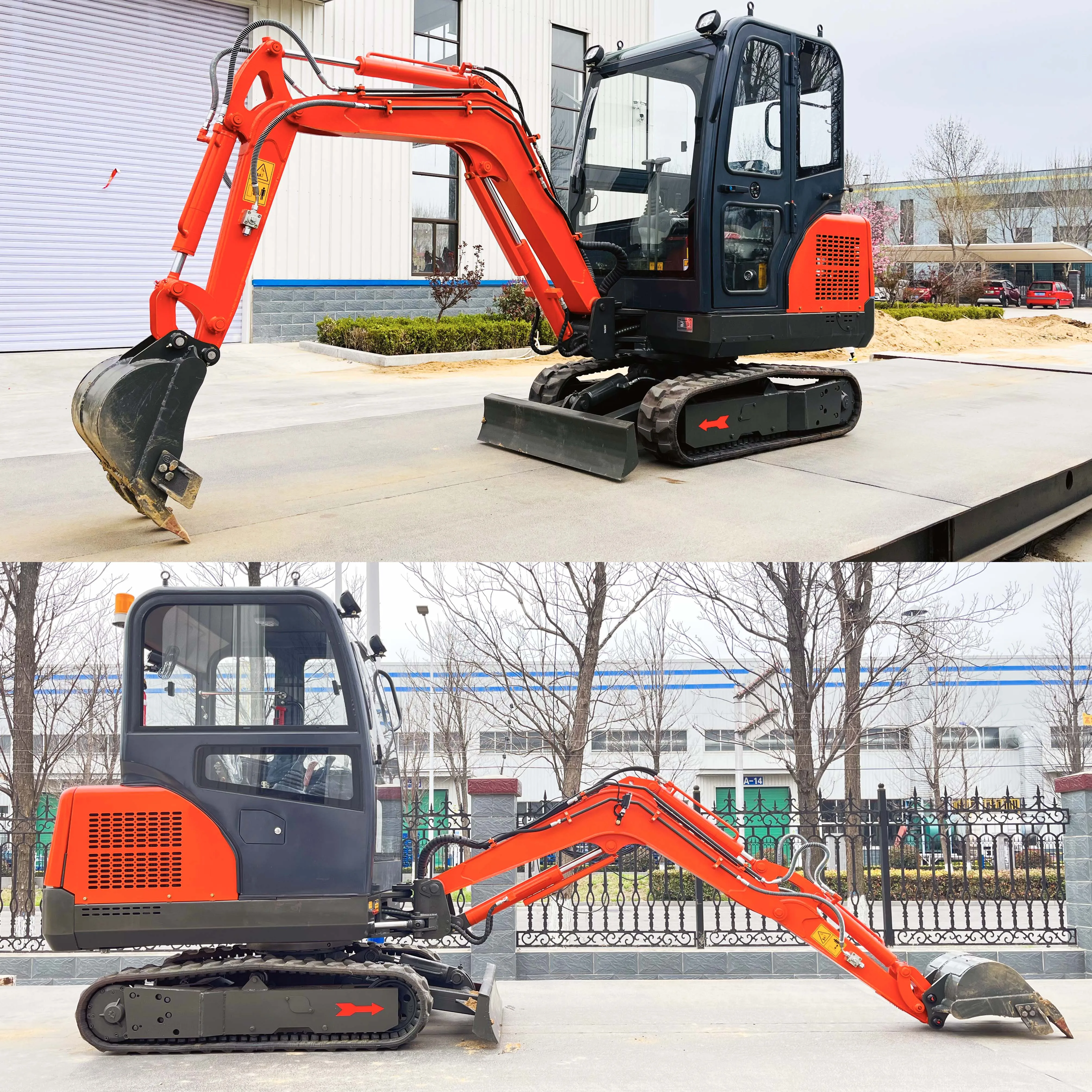 Mini escavatore idraulico della costruzione dell'azienda agricola del cingolo economico economico da 2 tonnellate 2000kg di vendite calde con CE