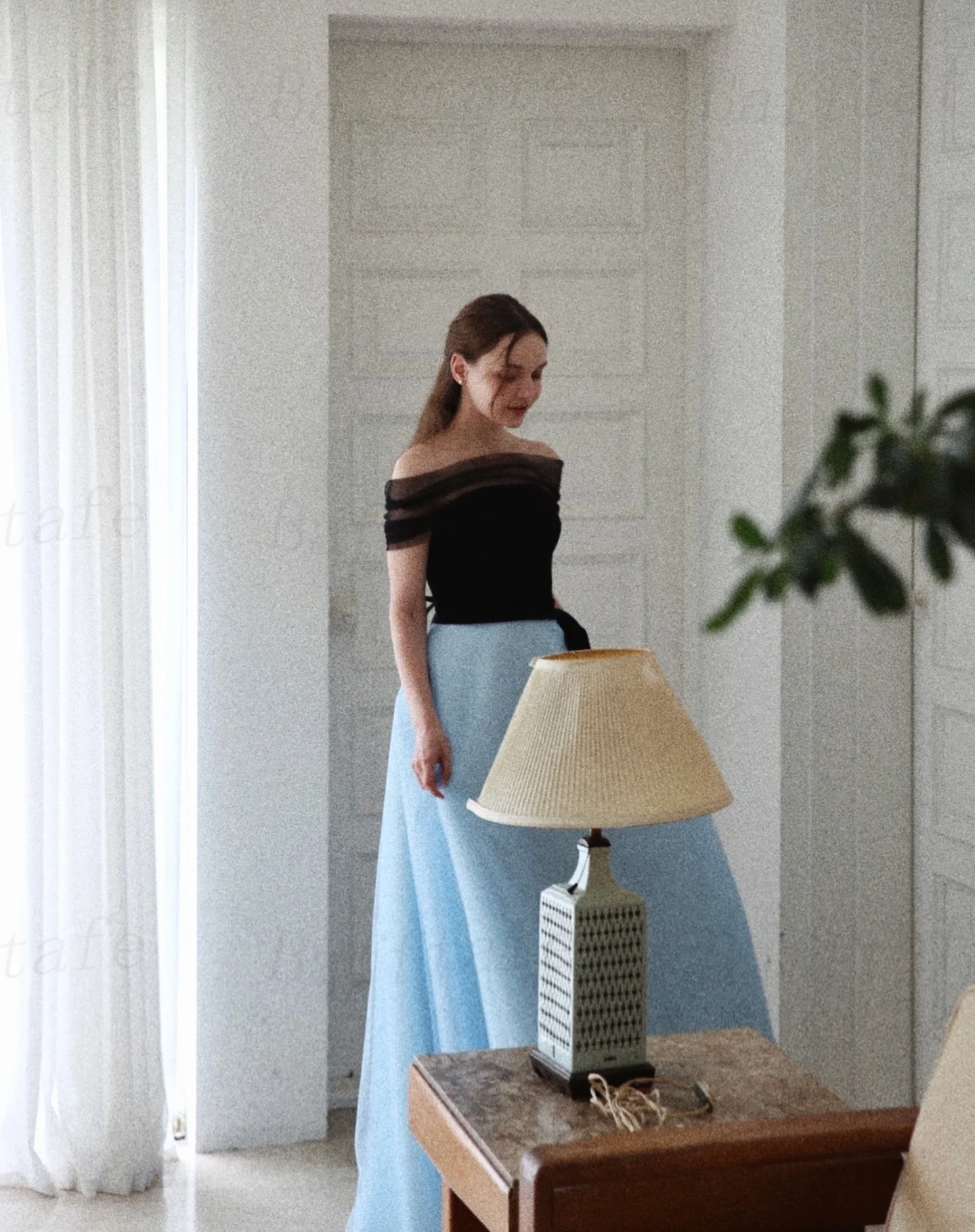 Bafftafe Black and Blue Korea Prom Dresses Customized Detachable Wrap Women Evening Gowns Formal Photoshoot Occasion Party Dress