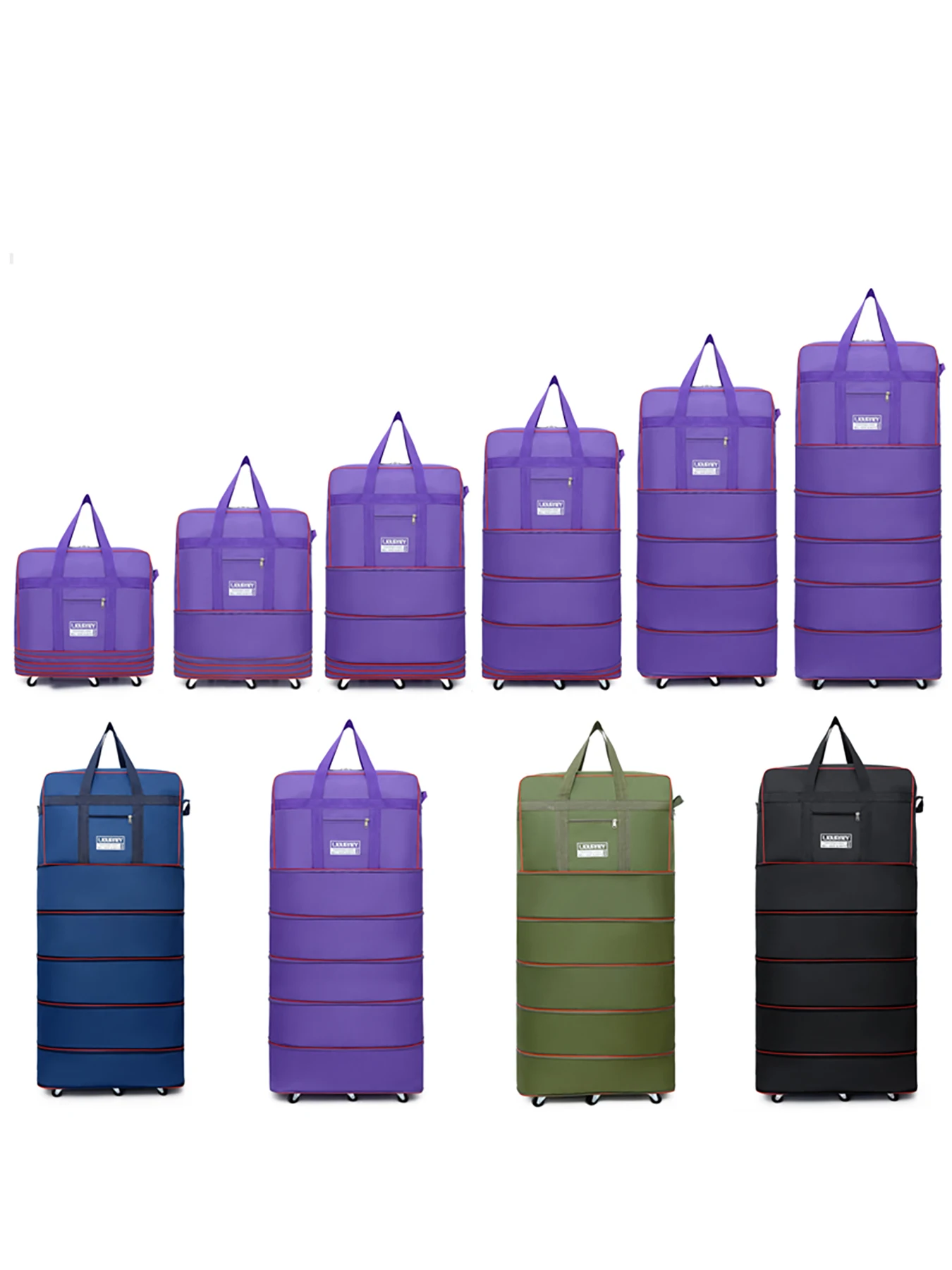 حقيبة سفر من القماش الخشن للصالة الرياضية والسفر ذات سعة كبيرة للرجال، حقيبة سفر عائلية قابلة للطي، حقيبة من القماش الخشن قابلة للطي لرحلات نهاية الأسبوع، حقيبة جاهزة للهدايا #5