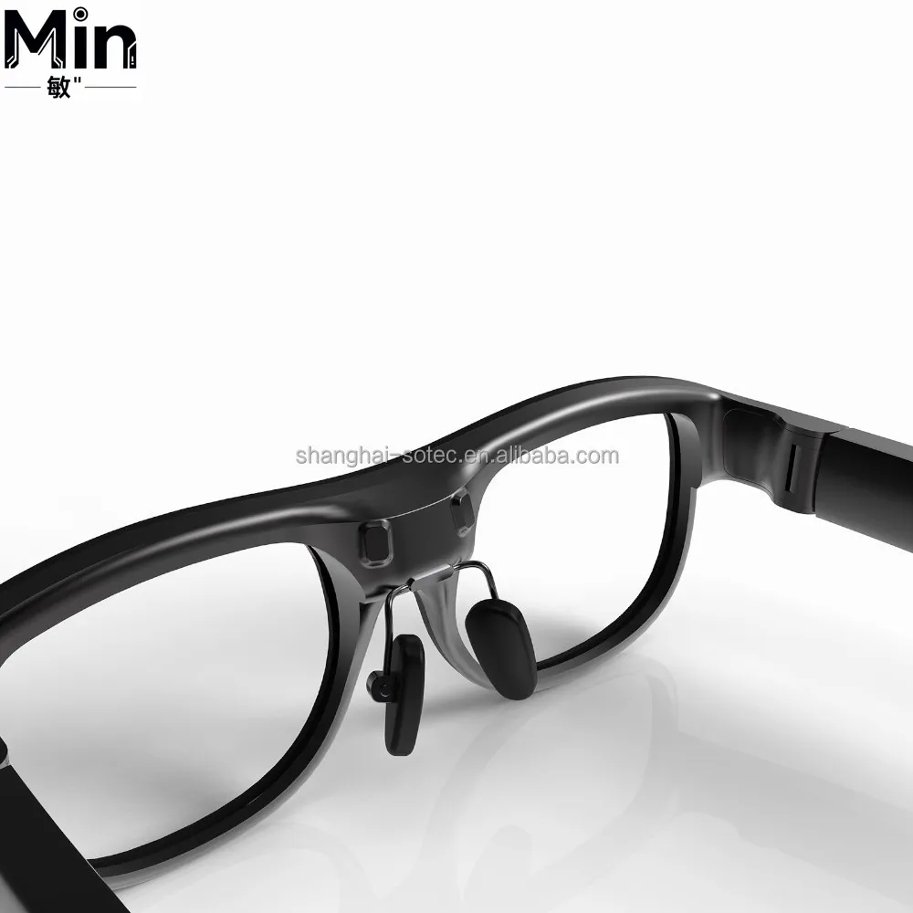 Waveguide Mini LED AR Smart Glasses Real-Time Speech to Subtitle AI Translation Navigation Wearable Device for Deaf