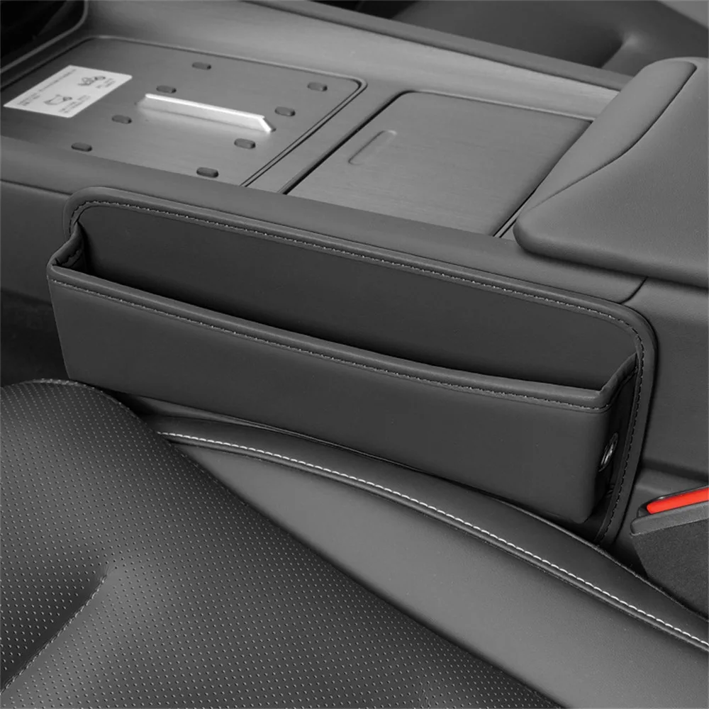 

New Interior Accessory Car Seat Gap Universal PU Console Gap Filler Auto Multifunctional Side Pocket