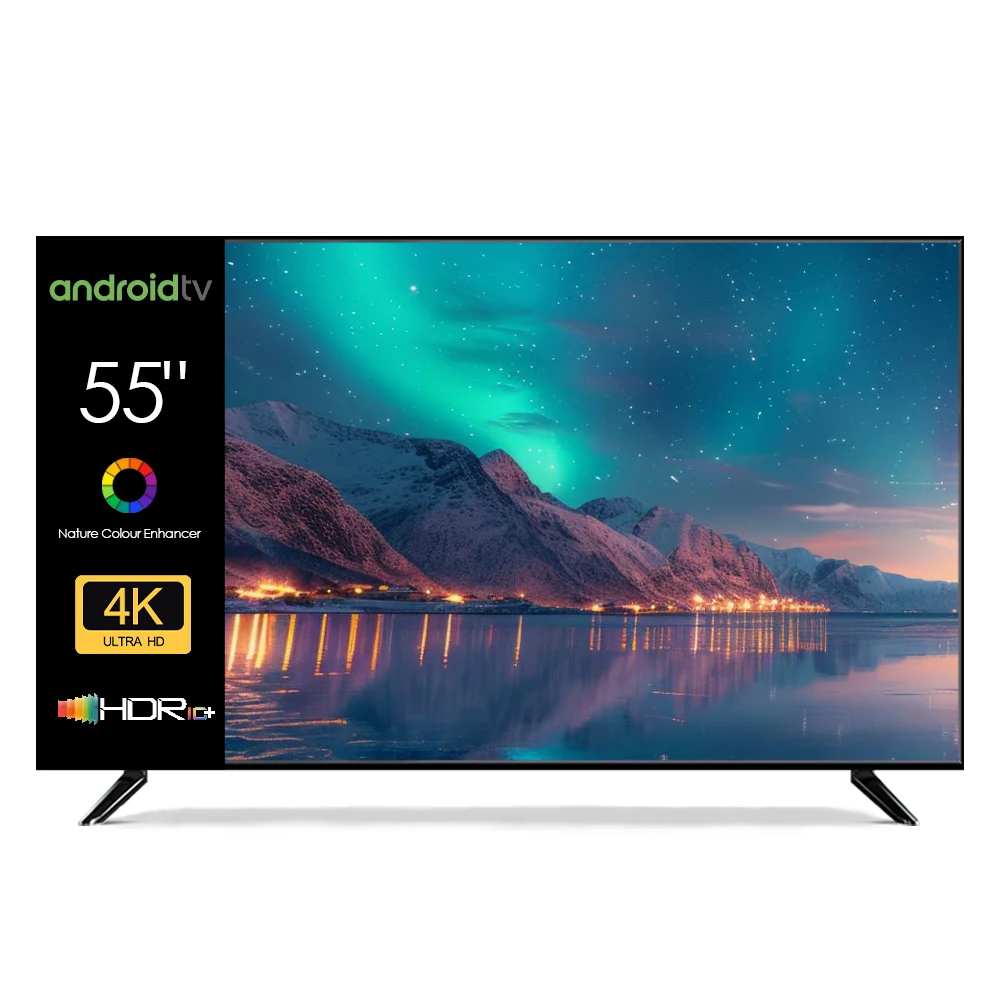 تلفزيون LED ذكي فائق الدقة مقاس 55 بوصة بدقة 4K
