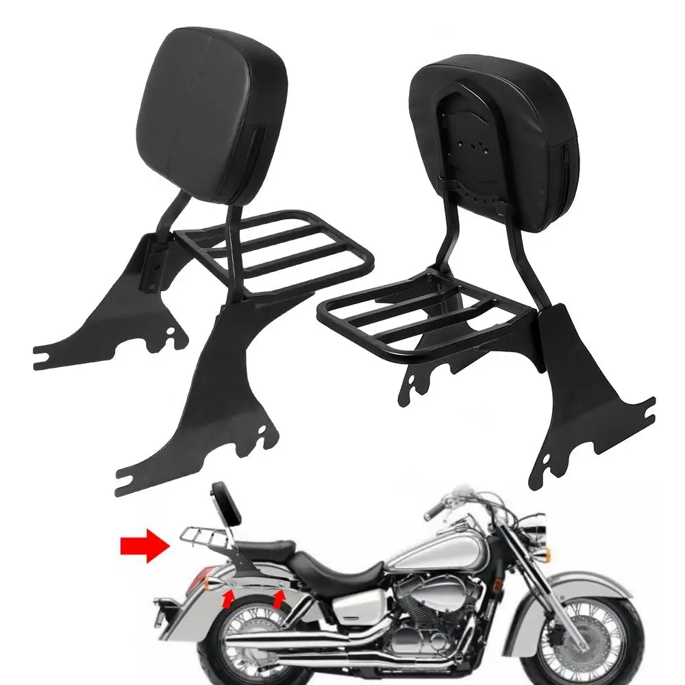 

Steel Motorcycle Backrest Sissy Bar And Luggage Rack Fit For Sportster Xl883 1200 48 72 04-21