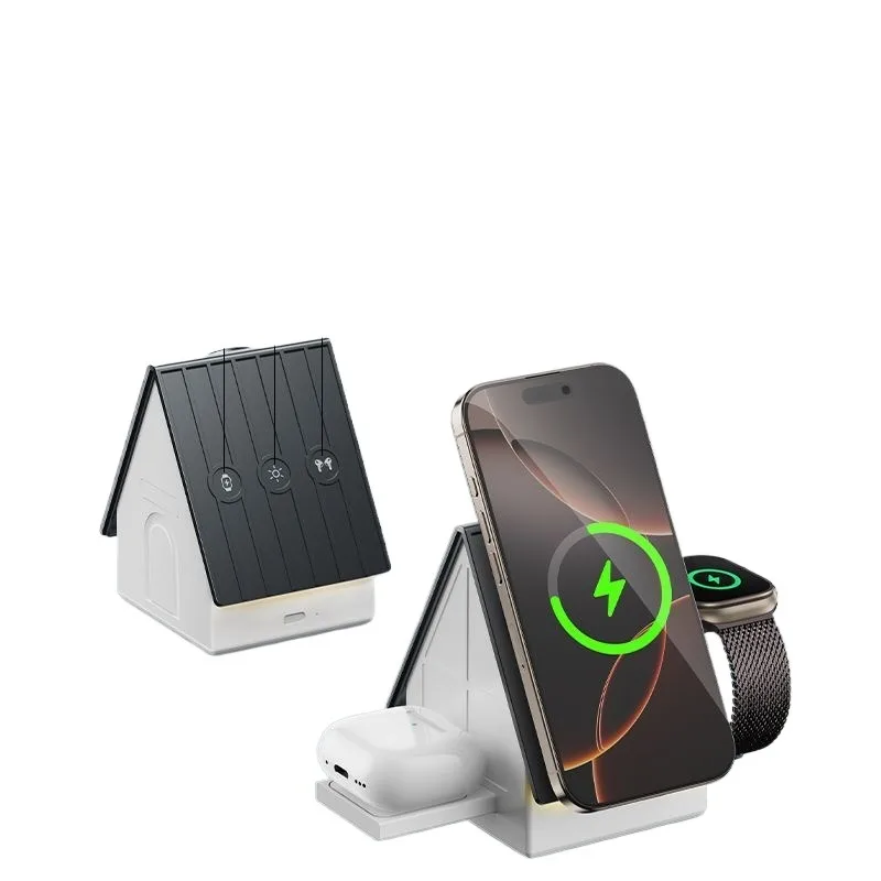 The new -in-one touch wireless charger is suitable for -in-one full-touch wireless charging of mobile phones, watches and