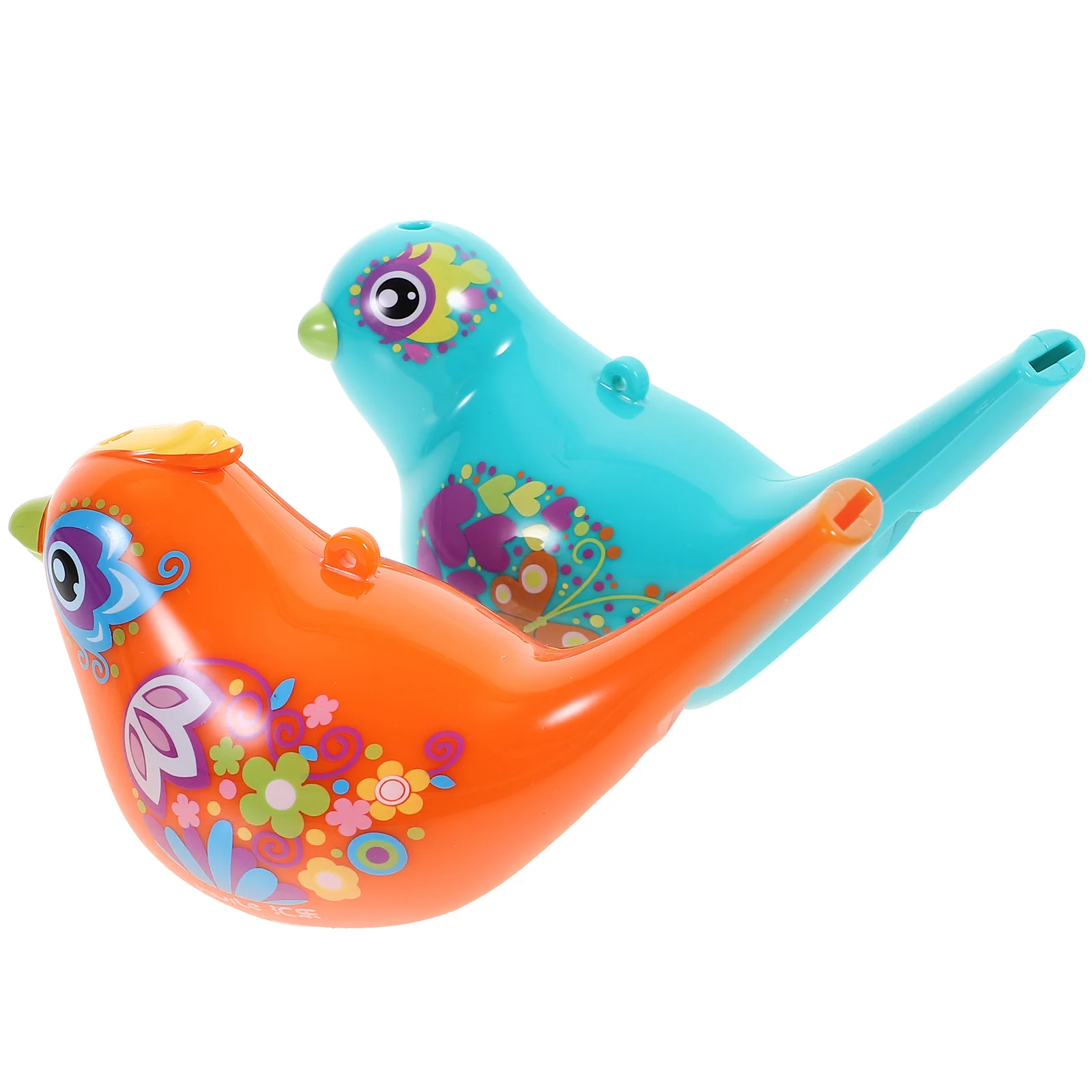 

2 Pcs Whistle Toy for Kids Bird Whistles Children's Girl Toys Baby Musical Instrument Educational Plastic Water