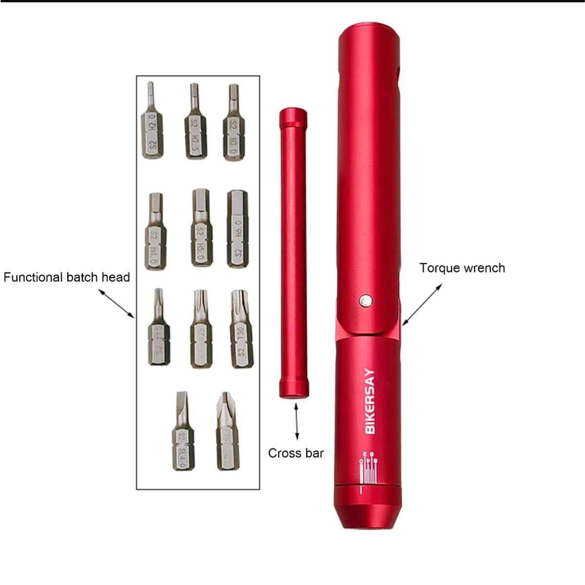 

AC22 Torque Wrench 2-8Nm Bicycle Repair Maintenance Spanner Hand Tools Kit for Cycling Vehicle Bike Accessories-Black