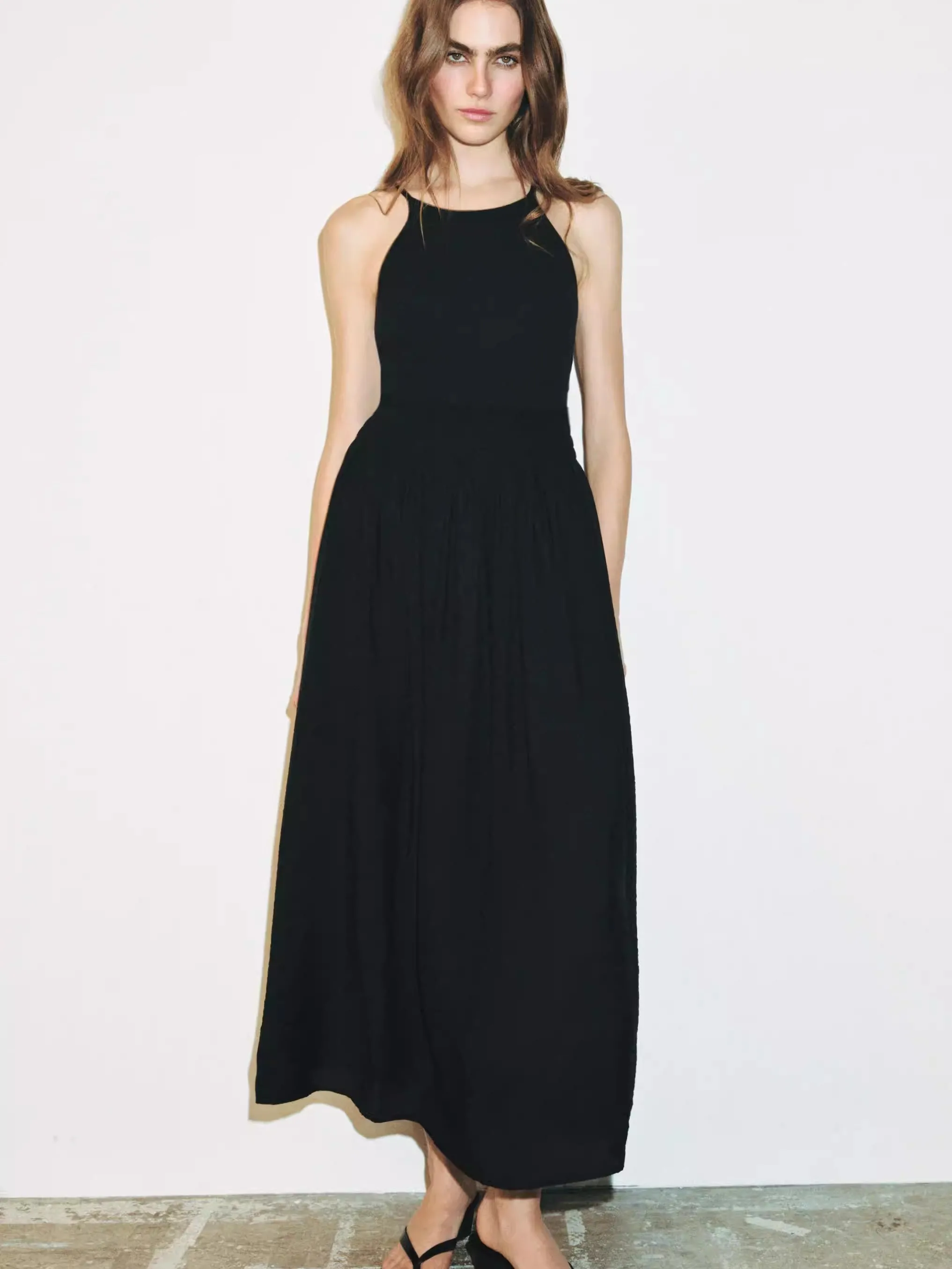 

Летнее новое поступление: Женское платье ZA2026 – Элегантное минималистичное платье-бюстье с эффектом похудения и пэчворком для женщин 25-35 лет