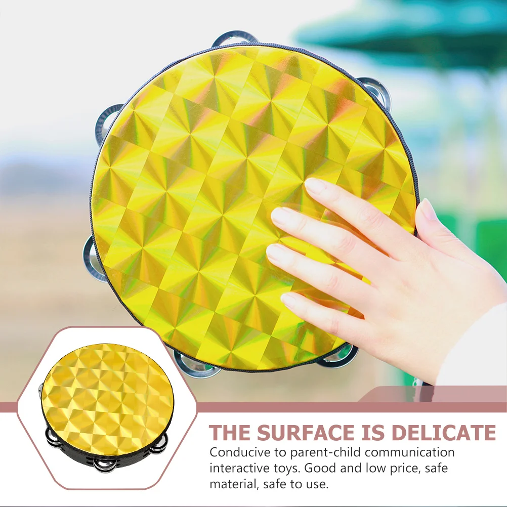 الدفوف طبلة يدوية أداة قرع لعبة تعليمية تحفز اهتمام الموسيقى والتنسيق بين اليد والعين