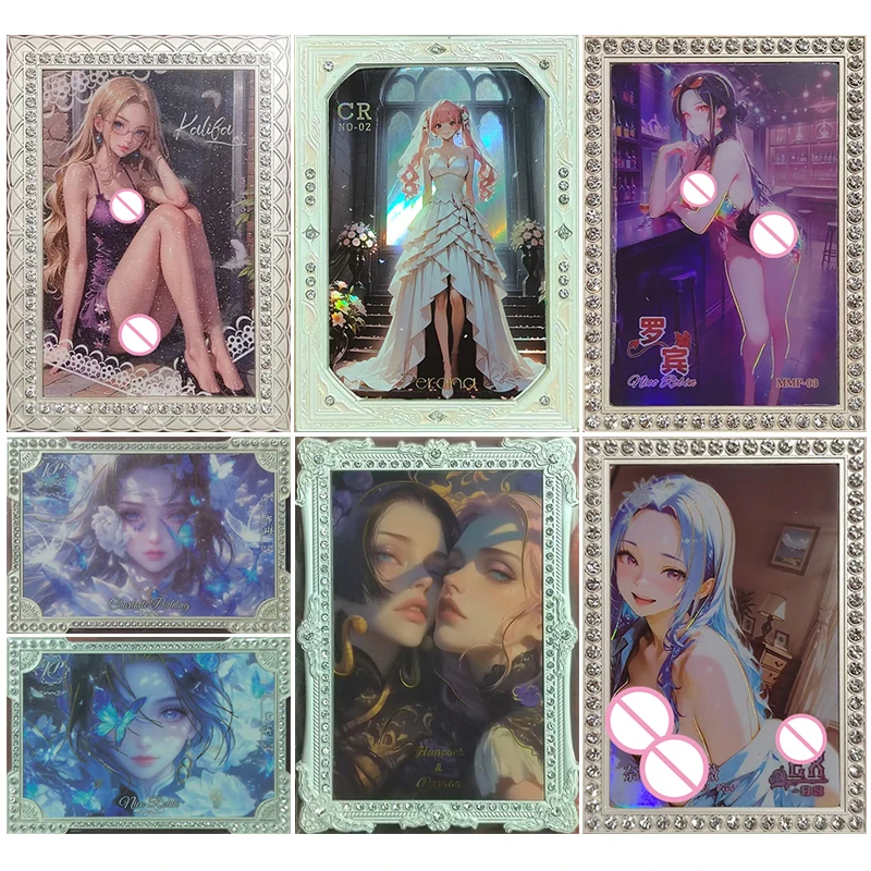 Cartes métalliques Anime une pièce Nico Robin Nami Perona Boa Hancock, cartes à collectionner, cadeaux de noël et d'anniversaire, jouets pour enfants